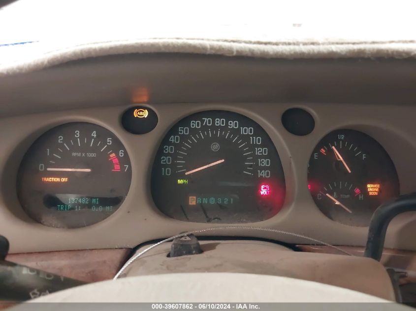 2002 Buick Lesabre Limited VIN: 1G4HR54K12U177987 Lot: 39607862