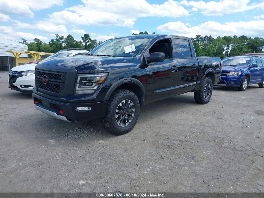 2023 Nissan Titan Pro-4X 4X4 VIN: 1N6AA1ED2PN111520 Lot: 39607878