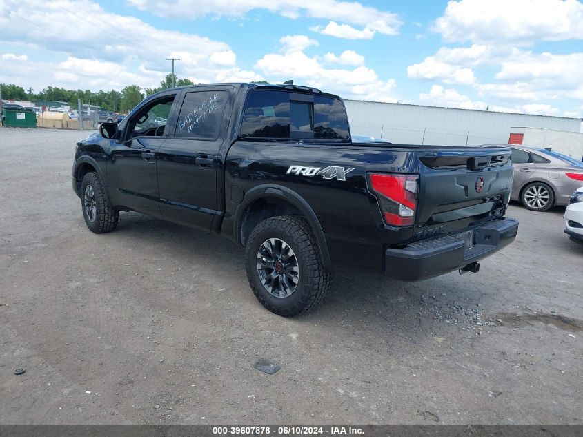 2023 Nissan Titan Pro-4X 4X4 VIN: 1N6AA1ED2PN111520 Lot: 39607878