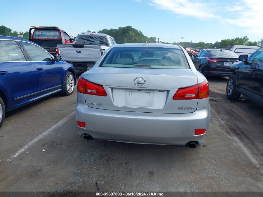 2008 Lexus Is 250 VIN: JTHBK26288207869 Lot: 39607893