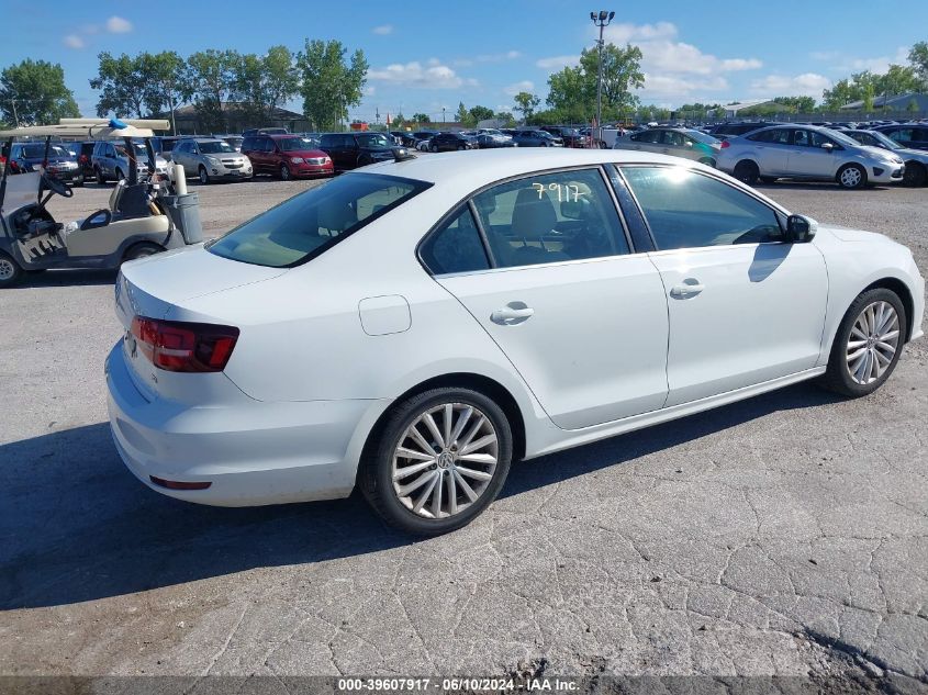 2016 Volkswagen Jetta Sel/Sel Premium VIN: 3VWL17AJ6GM379598 Lot: 39607917