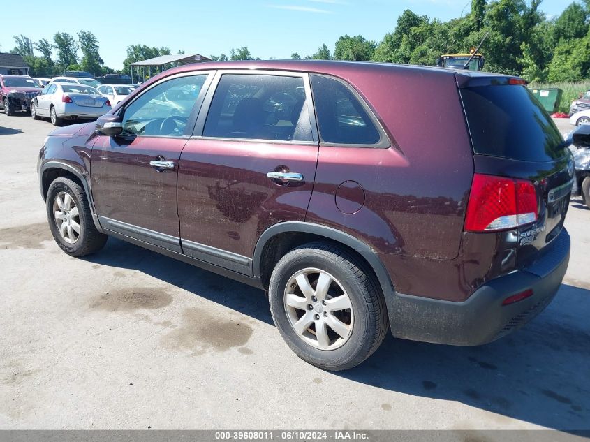 2012 Kia Sorento Lx VIN: 5XYKT3A19CG281836 Lot: 39608011