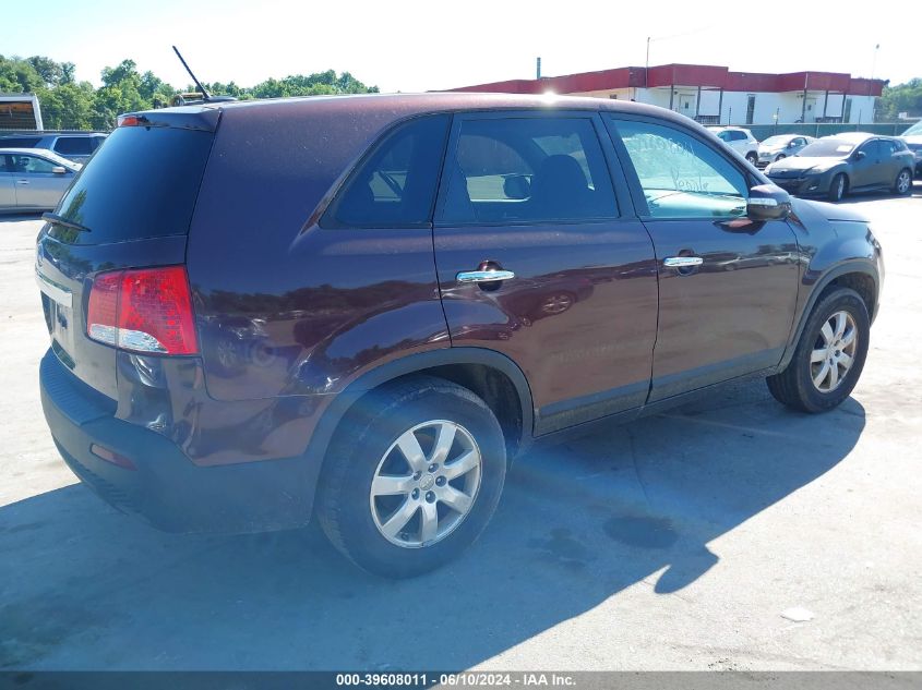 2012 Kia Sorento Lx VIN: 5XYKT3A19CG281836 Lot: 39608011