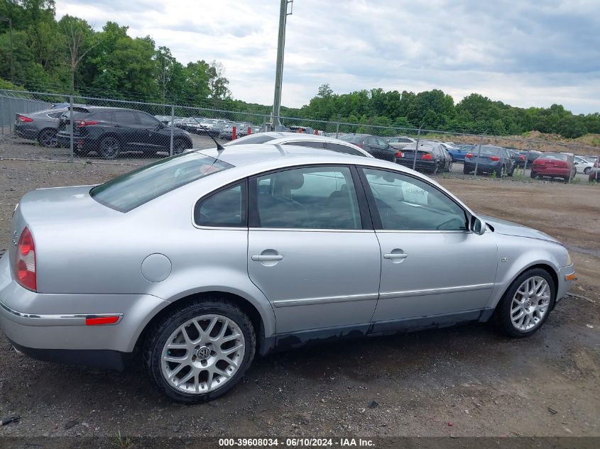 2003 Volkswagen Passat W8 VIN: WVWUK63B43P279704 Lot: 39608034