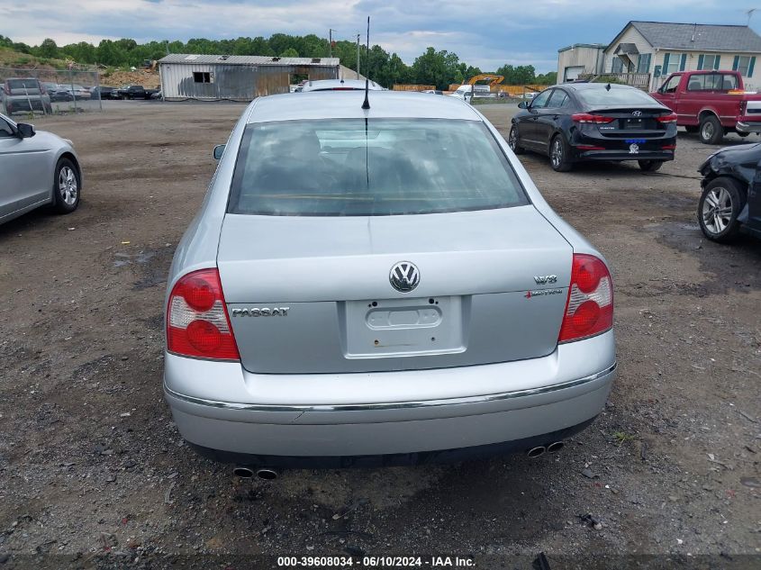 2003 Volkswagen Passat W8 VIN: WVWUK63B43P279704 Lot: 39608034