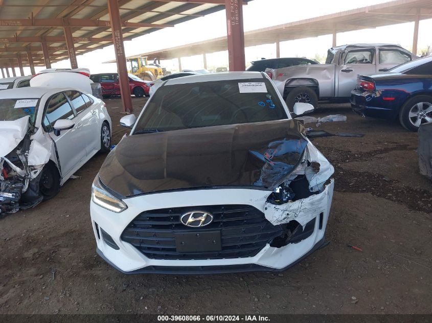 2019 Hyundai Veloster 2.0 VIN: KMHTG6AF1KU015399 Lot: 39608066