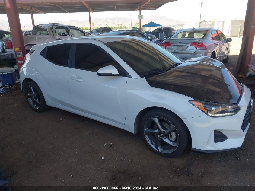 2019 Hyundai Veloster 2.0 VIN: KMHTG6AF1KU015399 Lot: 39608066