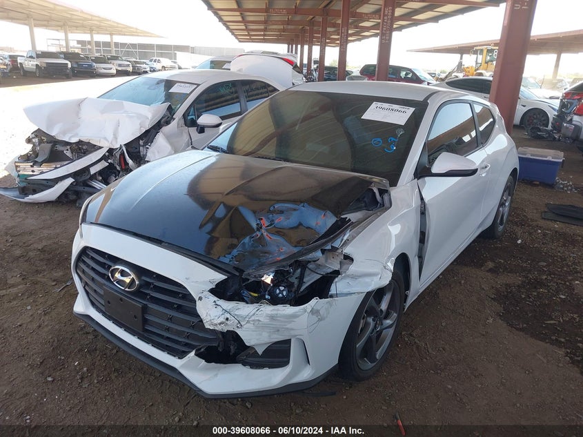 2019 Hyundai Veloster 2.0 VIN: KMHTG6AF1KU015399 Lot: 39608066