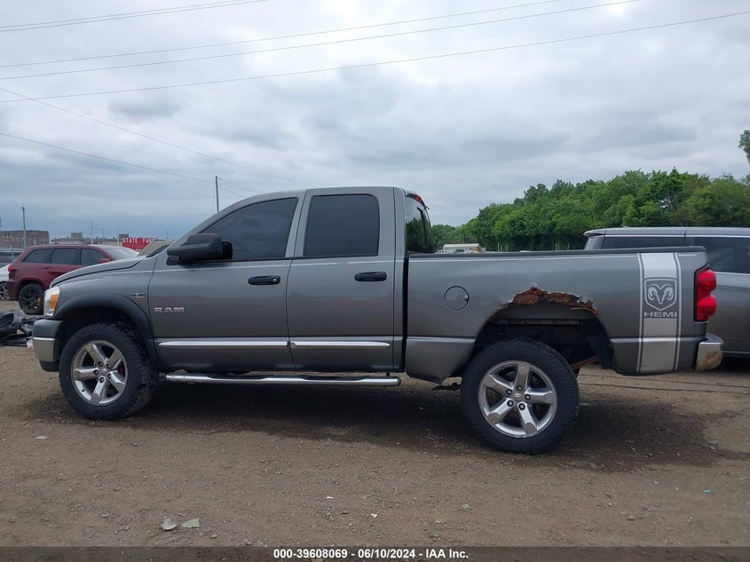 2008 Dodge Ram 1500 Slt VIN: 1D7HU18208S578687 Lot: 39608069