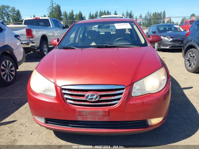 2010 Hyundai Elantra Gls VIN: KMHDU4AD8AU877680 Lot: 39608080