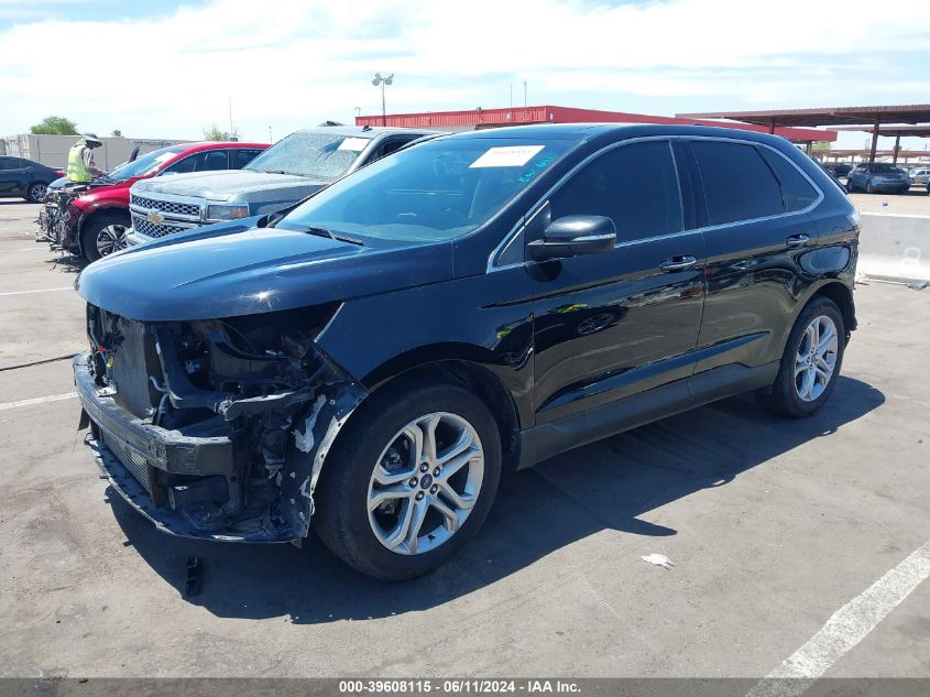 2018 Ford Edge Titanium VIN: 2FMPK3K99JBB74182 Lot: 39608115