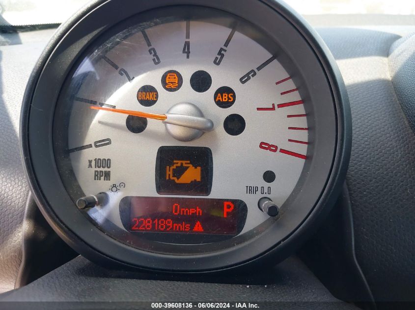 2012 Mini Cooper S Countryman VIN: WMWZC5C52CWL58721 Lot: 39608136