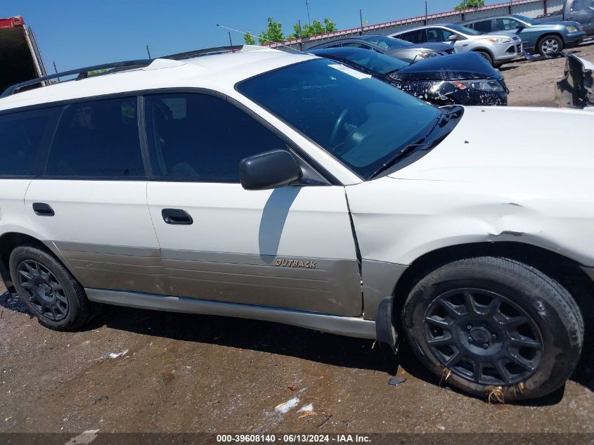 2000 Subaru Outback VIN: 4S3BH6652Y7600951 Lot: 39608140