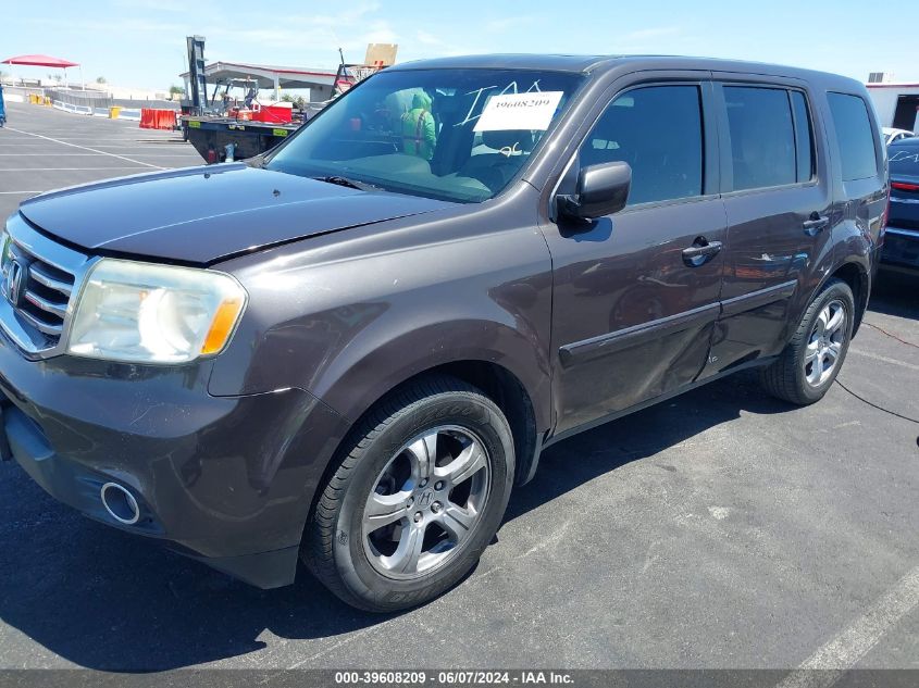 2013 Honda Pilot Ex-L VIN: 5FNYF3H64DB005933 Lot: 39608209