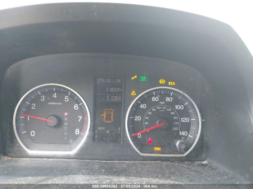 2007 Honda Cr-V Lx VIN: JHLRE383X7C079892 Lot: 39608263