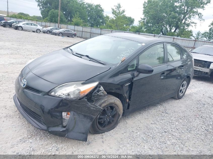 2013 Toyota Prius VIN: JTDKN3DU5D5546357 Lot: 39608272