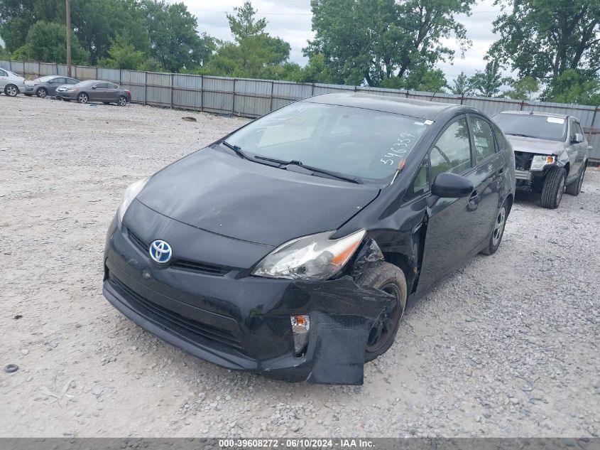 2013 Toyota Prius VIN: JTDKN3DU5D5546357 Lot: 39608272