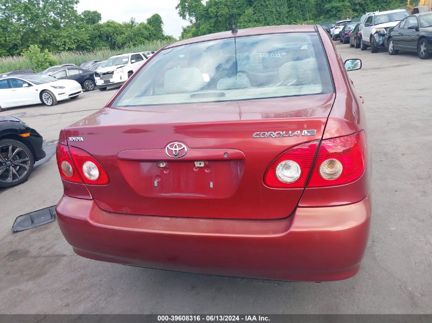 2005 Toyota Corolla Le VIN: 1NXBR32E65Z348454 Lot: 39608316