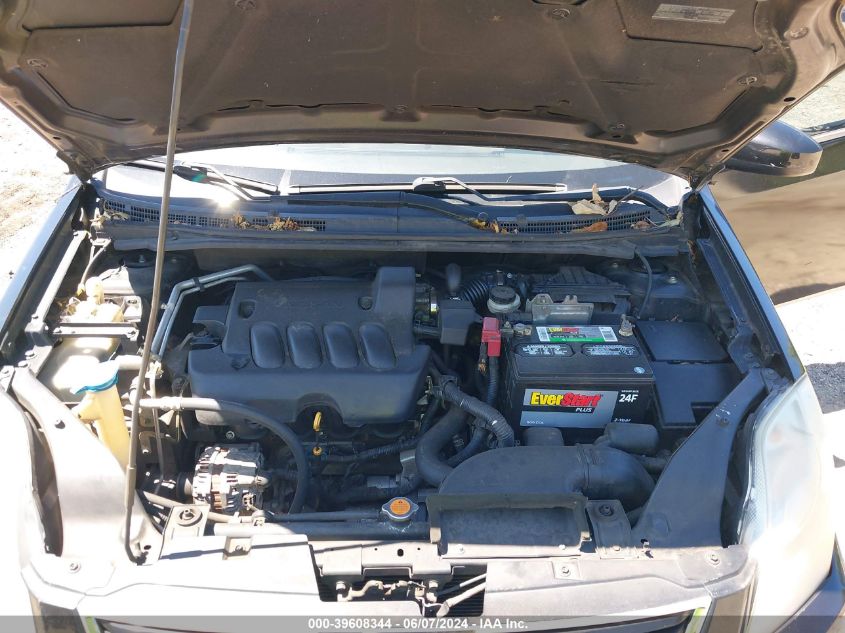 2010 Nissan Sentra 2.0S VIN: 3N1AB6AP1AL705216 Lot: 39608344