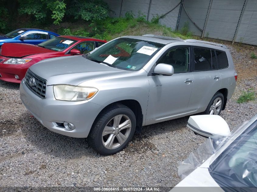 2008 Toyota Highlander Limited VIN: JTEES42A082071370 Lot: 39608415