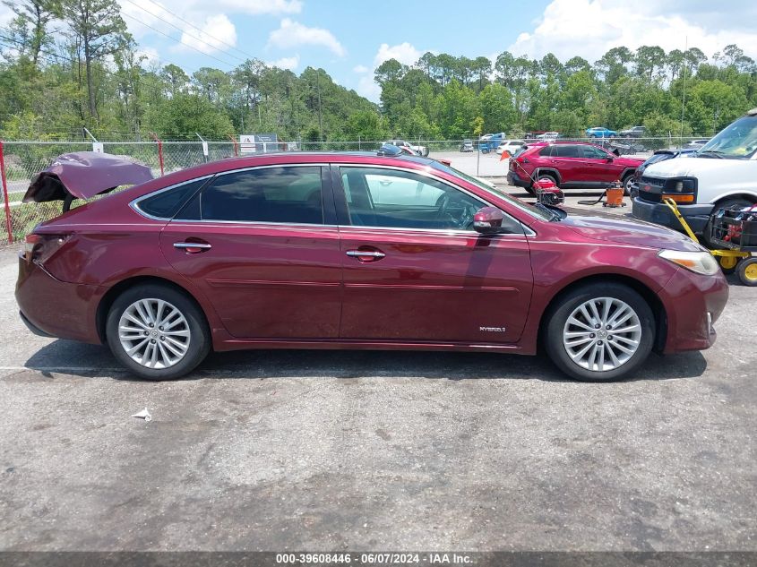 2013 Toyota Avalon Hybrid Xle Touring VIN: 4T1BD1EB6DU015710 Lot: 39608446