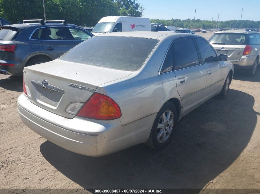 4T1BF28B01U140614 | 2001 TOYOTA AVALON