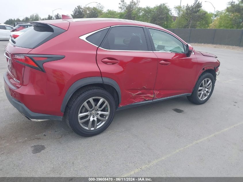 2016 Lexus Nx 200T VIN: JTJYARBZ6G2026064 Lot: 39608470