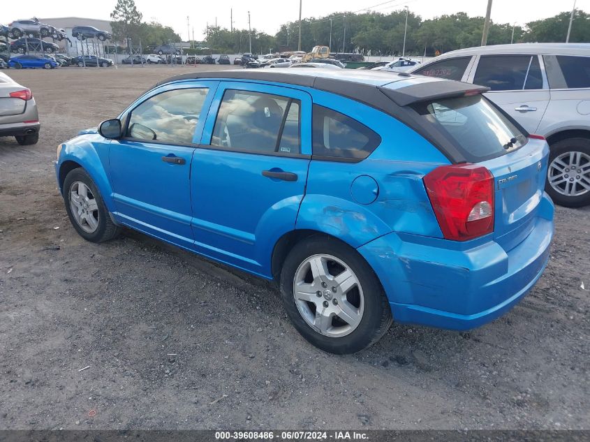 2008 Dodge Caliber Sxt VIN: 1B3HB48B58D687850 Lot: 39608486