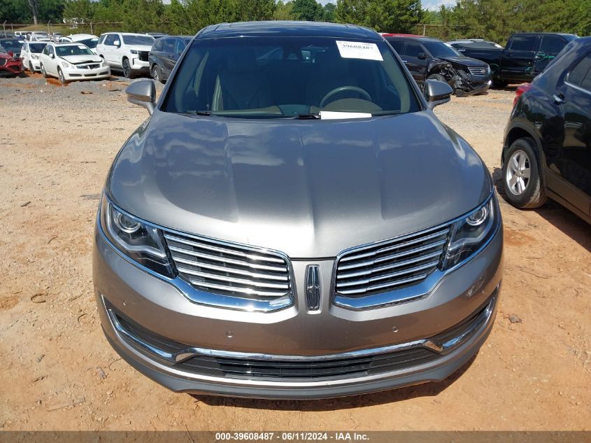 2016 Lincoln Mkx Reserve VIN: 2LMPJ6LR5GBL71432 Lot: 39608487