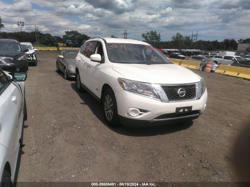 2014 Nissan Pathfinder Hybrid Sv VIN: 5N1CR2MMXEC658731 Lot: 39608491