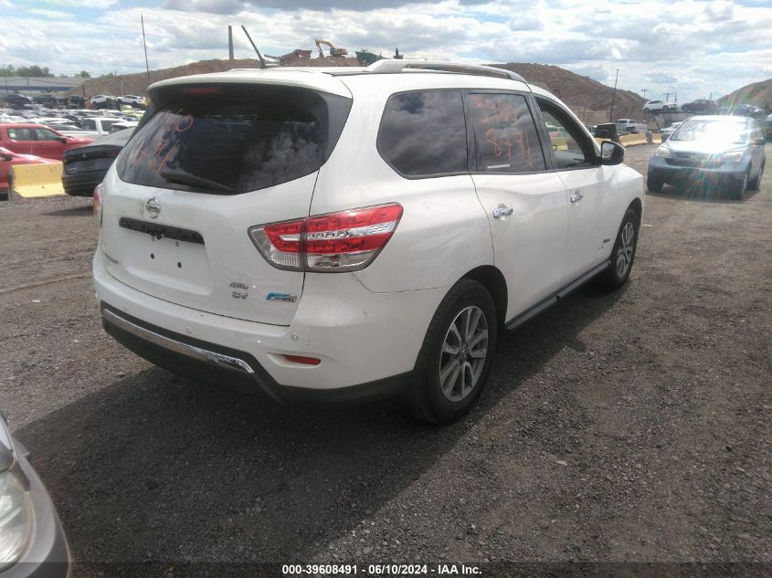 2014 Nissan Pathfinder Hybrid Sv VIN: 5N1CR2MMXEC658731 Lot: 39608491