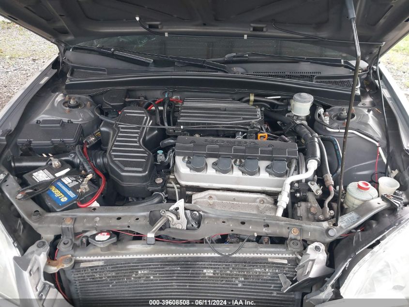 2004 Honda Civic Lx VIN: 2HGES16574H509062 Lot: 39608508