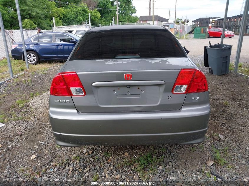 2004 Honda Civic Lx VIN: 2HGES16574H509062 Lot: 39608508