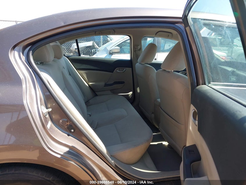 2012 Honda Civic Lx VIN: 2HGFB2F53CH593440 Lot: 39608548