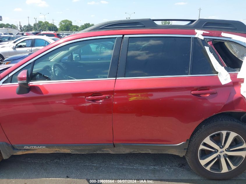 2018 Subaru Outback 2.5I Limited VIN: 4S4BSANC2J3312697 Lot: 39608564