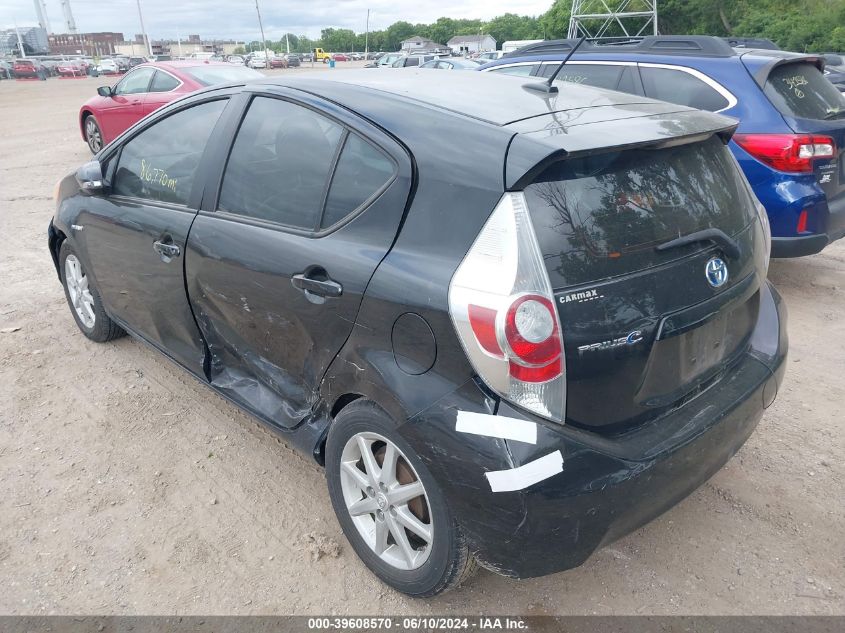 2014 Toyota Prius C Four VIN: JTDKDTB31E1063504 Lot: 39608570