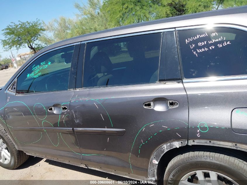 2016 Toyota Highlander Le V6 VIN: 5TDBKRFH6GS347649 Lot: 39608601