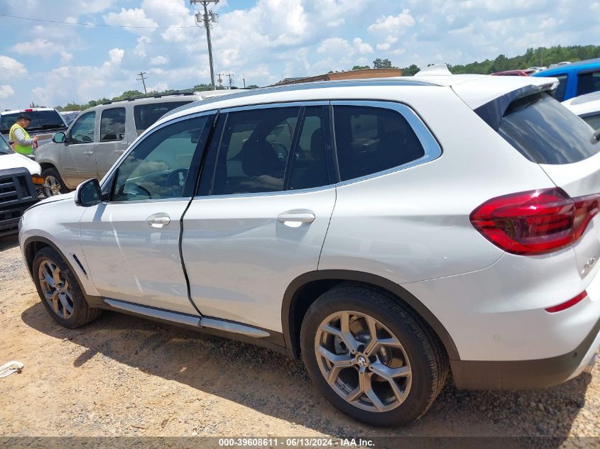 2020 BMW X3 xDrive30I VIN: 5UXTY5C02L9C80181 Lot: 39608611