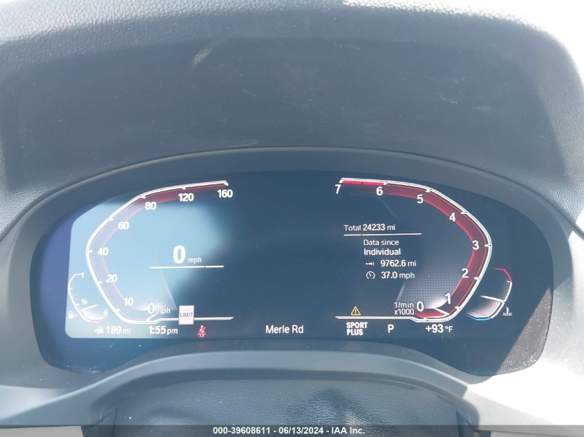 2020 BMW X3 xDrive30I VIN: 5UXTY5C02L9C80181 Lot: 39608611