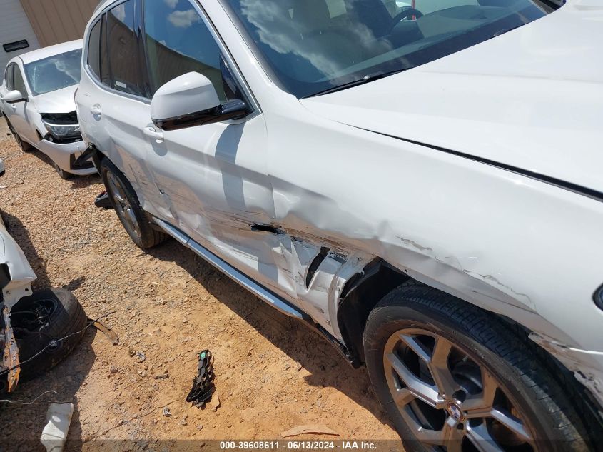 2020 BMW X3 xDrive30I VIN: 5UXTY5C02L9C80181 Lot: 39608611