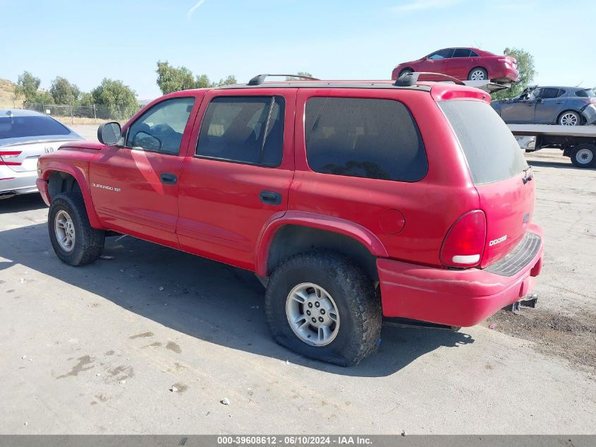 1999 Dodge Durango VIN: 1B4HS28ZXXF508251 Lot: 39608612