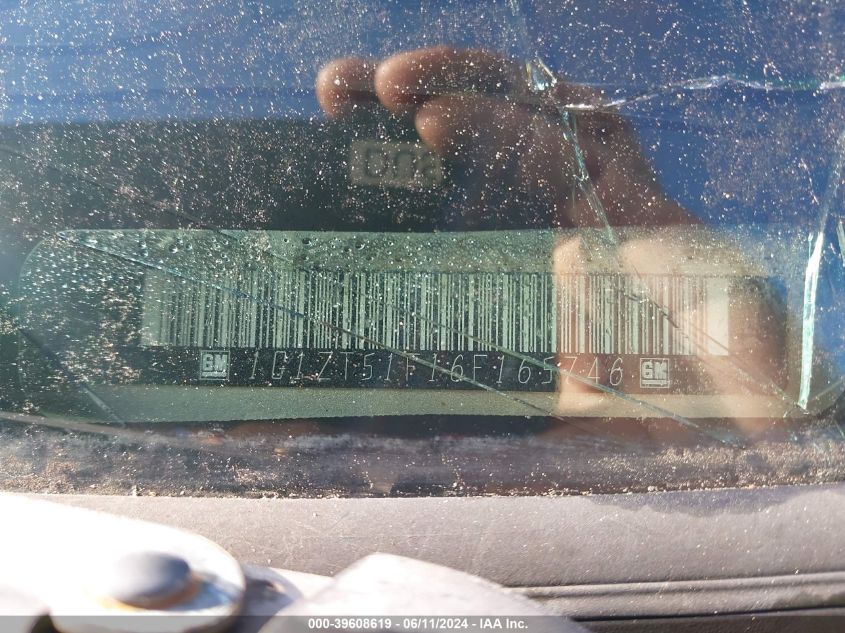 2006 Chevrolet Malibu Lt VIN: 1G1ZT51F16F165746 Lot: 39608619