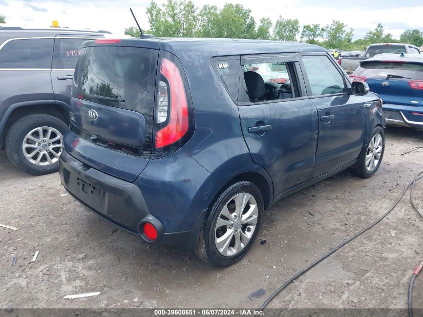 2014 Kia Soul + VIN: KNDJP3A58E7095658 Lot: 39608651