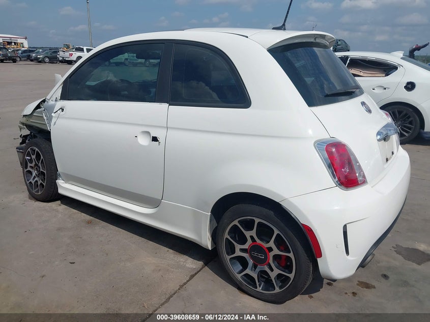 2015 Fiat 500 Turbo VIN: 3C3CFFHH7FT594403 Lot: 39608659