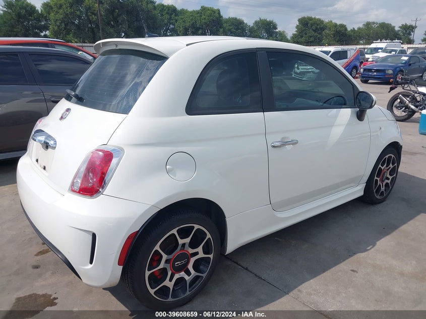 2015 Fiat 500 Turbo VIN: 3C3CFFHH7FT594403 Lot: 39608659