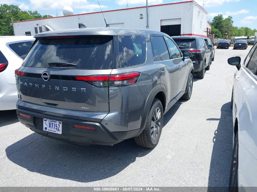 2024 Nissan Pathfinder S 4Wd VIN: 5N1DR3AC5RC249905 Lot: 39608661