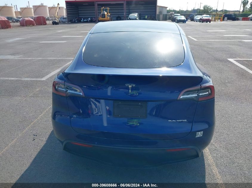 2020 Tesla Model Y Long Range Dual Motor All-Wheel Drive VIN: 5YJYGDEE7LF012677 Lot: 39608666