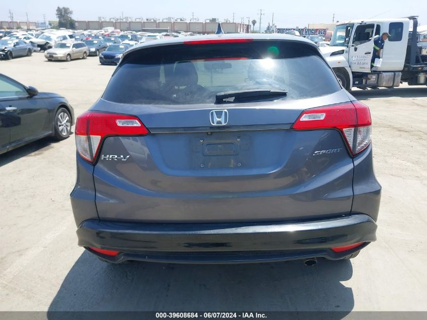 2021 Honda Hr-V 2Wd Sport VIN: 3CZRU5H16MM716890 Lot: 39608684