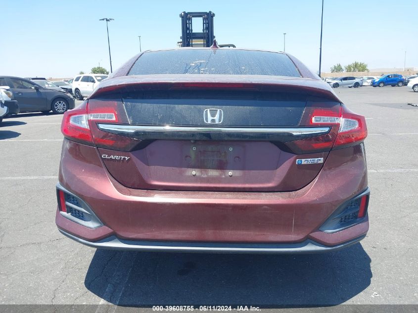 2018 Honda Clarity Plug-In Hybrid VIN: JHMZC5F16JC004628 Lot: 39608755