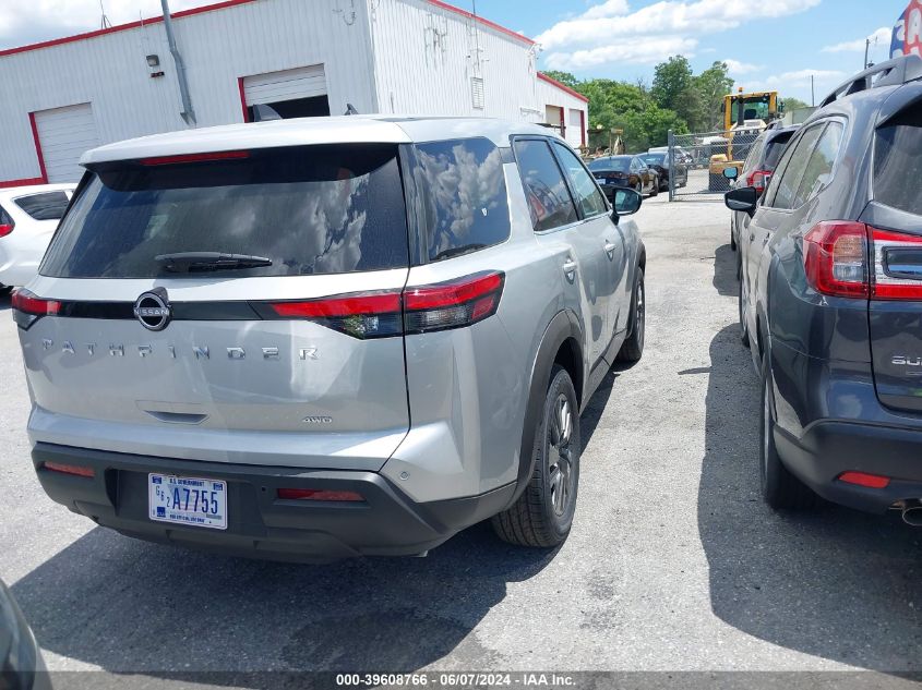 2024 Nissan Pathfinder S 4Wd VIN: 5N1DR3AC9RC252869 Lot: 39608766